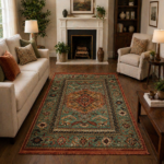 Jewel Spice Persian Area Rug -Threshold