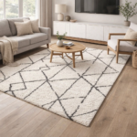 Geometric Design Woven Shag Area Rug - Threshold