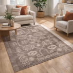 Washable Traditional Geometric Area Rug - Threshold