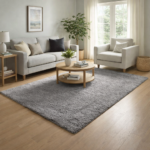 Solid Tufted Micropoly Shag Area Rug - Threshold
