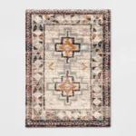 Geometric Persian Shag Area Rug - Threshold - Image 5