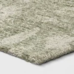 Muted Green Floral Area Rug - Threshold - Image 3