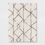 Geometric Design Woven Shag Area Rug - Threshold - Image 4