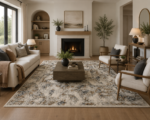 Eliot Geo Brown Area Rug  - Threshold