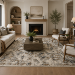 Eliot Geo Brown Area Rug  - Threshold