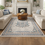 Lattice Border Floral Woven Area Rug - Threshold