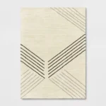 Soria Line Geo Area Rug Cream - Threshold - Image 2