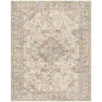 Washable Area Rug, Apache Chenille, Rosetta Beige - Image 4