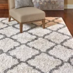 Shag Rug Collection, Thomasville Trellis Cream - Image 3