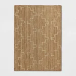 Braided Area Rug Light Brown/Ivory - Threshold - Image 3