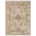 Vintage Tufted Distressed Area Rug Tan - Threshold - Image 5
