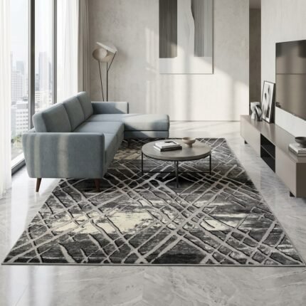 Kristal Area Rug - Black/Gray