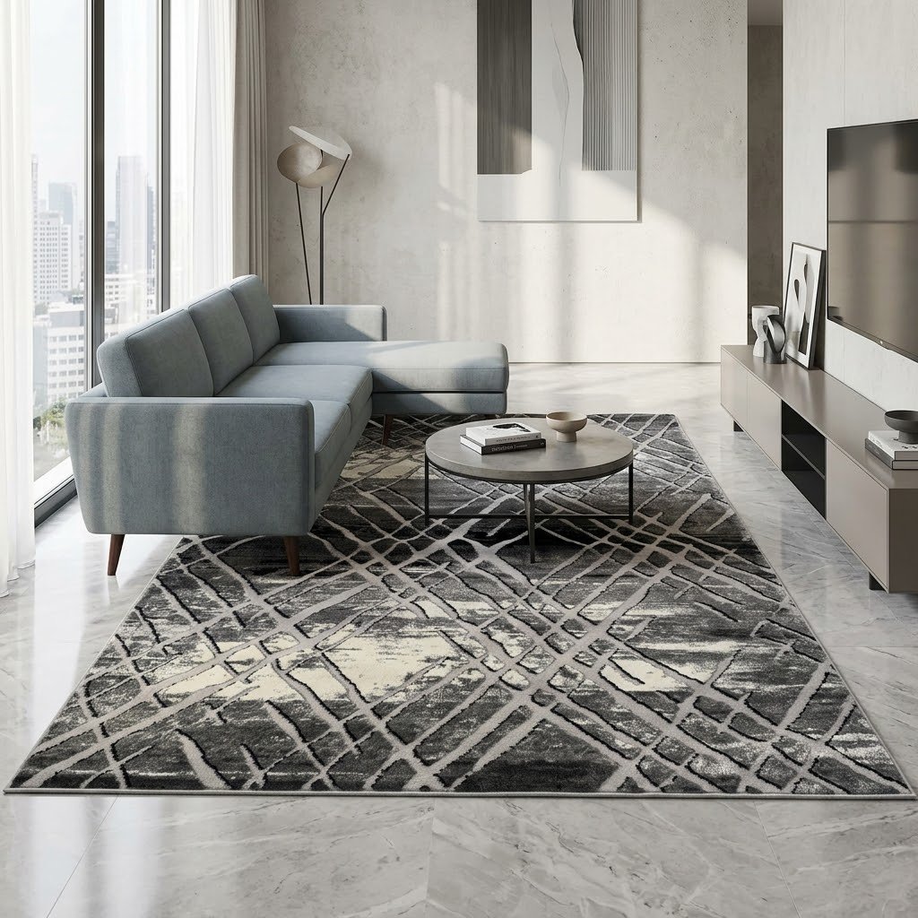 IMG_2873 Kristal Area Rug - Black/Gray - Image 1